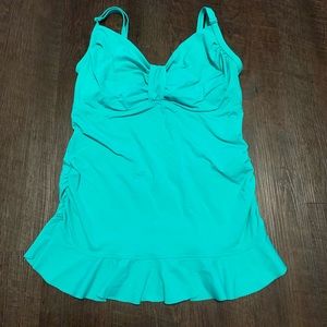 Ladies Lands End Swimsuit Top Tankini size 12